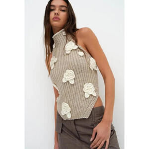 For Love & Lemons Iliana Knit Sleeveless Top size XS